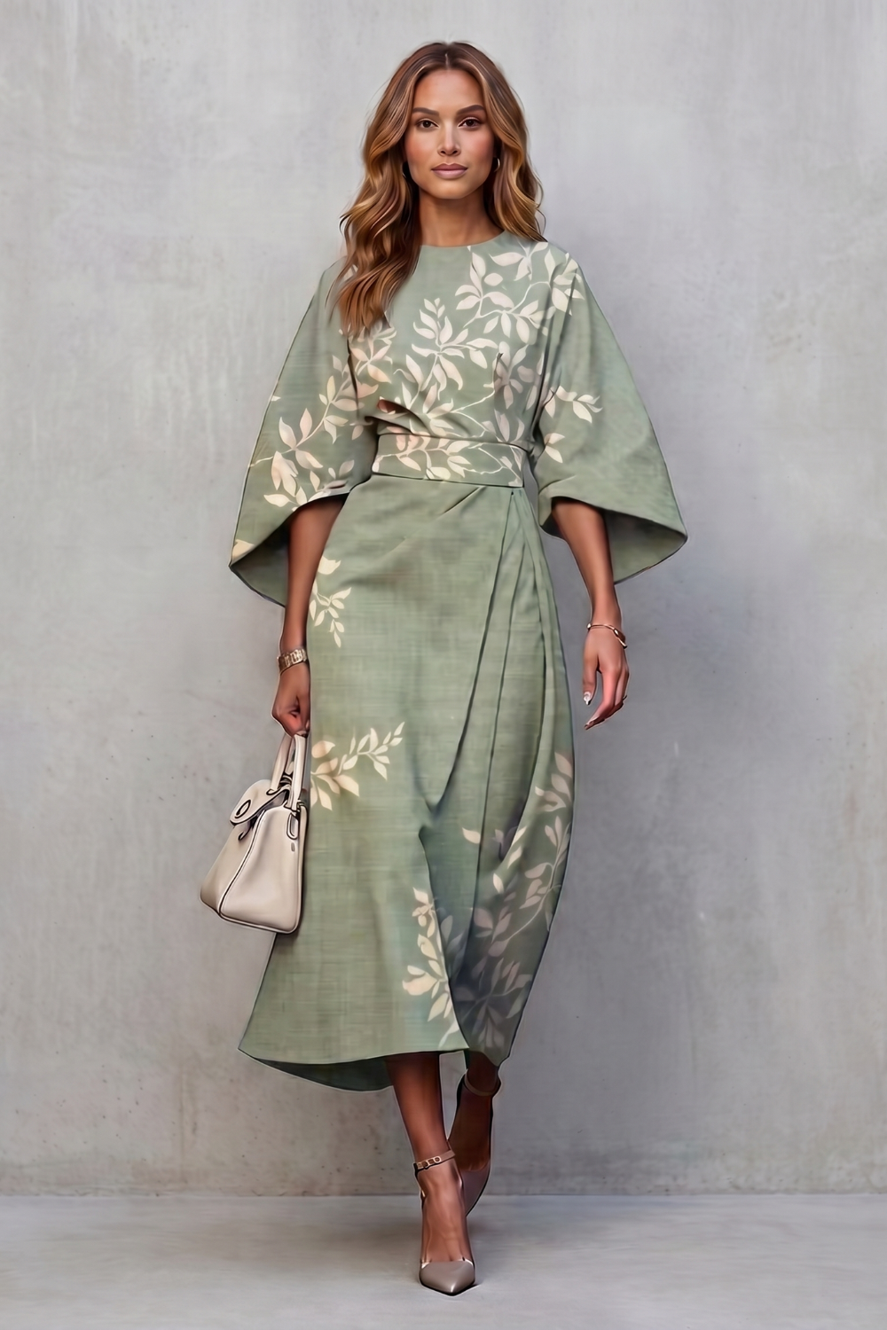 Floravie – Vibrant watercolour blooms – Midi dress