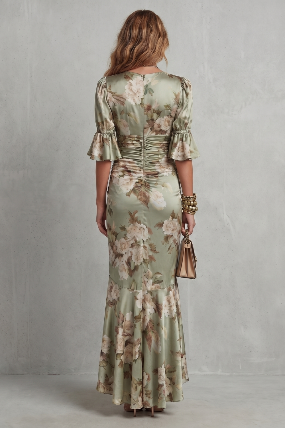 Florélle – Romantic floral draping – Maxi dress