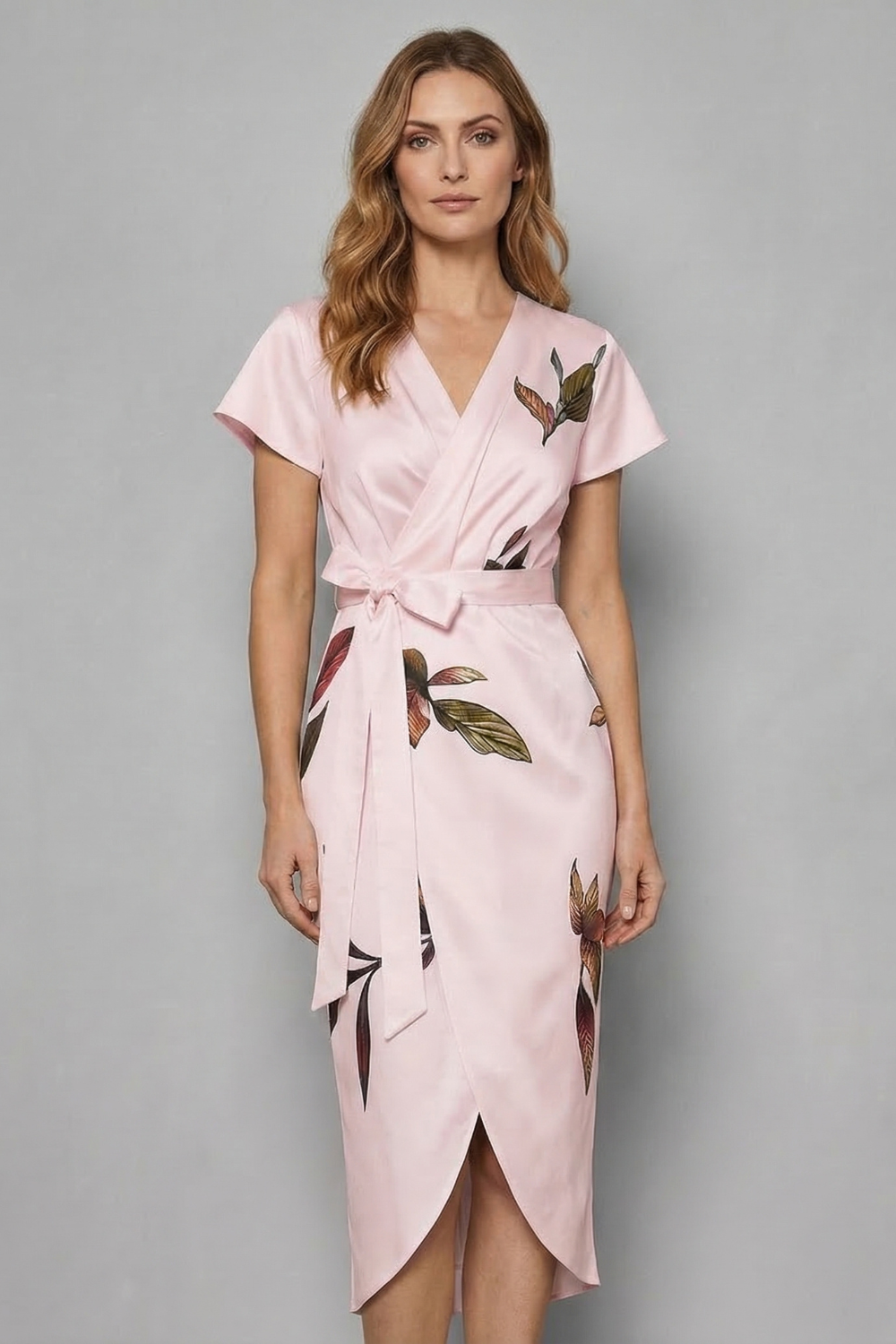 Lioravelle – Effortless wrap silhouette – Midi dress