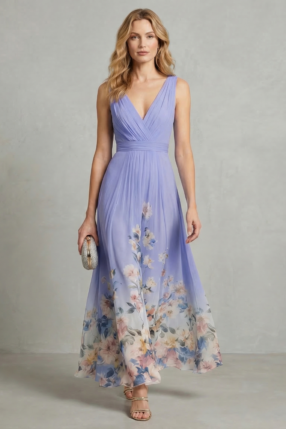 Serelisse – Romantic floral ombre – Maxi dress