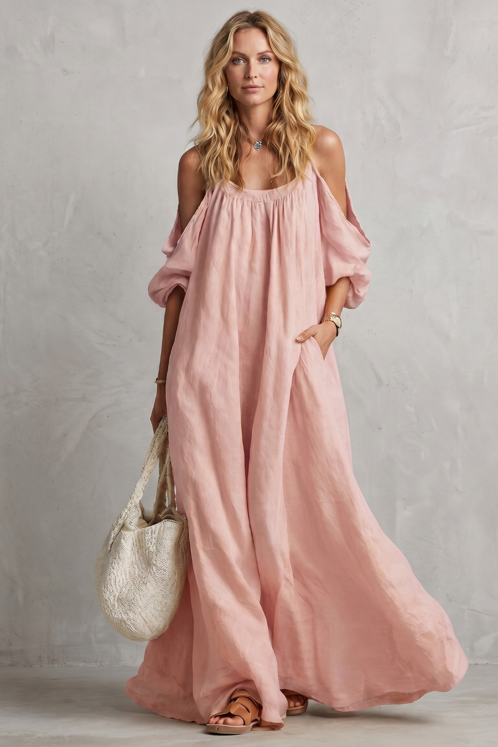 Velmira – Flowing bohemian silhouette – Maxi dress