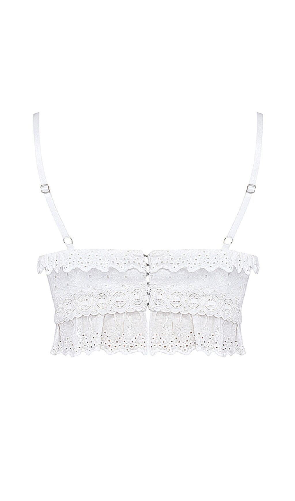 WHITE BRODERIE ANGLAIS BRALETTE TOP styleofcb