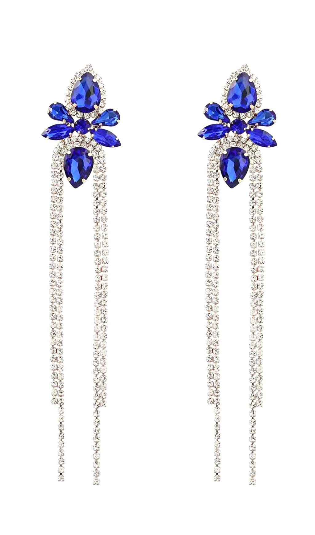 DIAMONATE EARRINGS Jewelry styleofcb BLUE