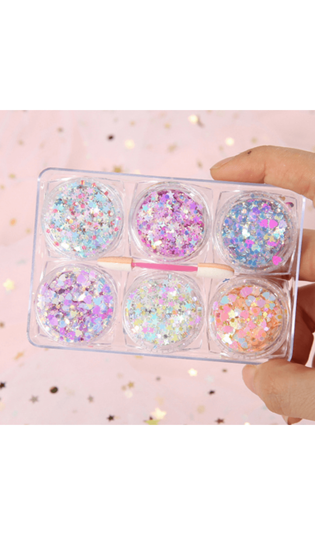 Glitter glitter for gel eye makeup. styleofcb #7