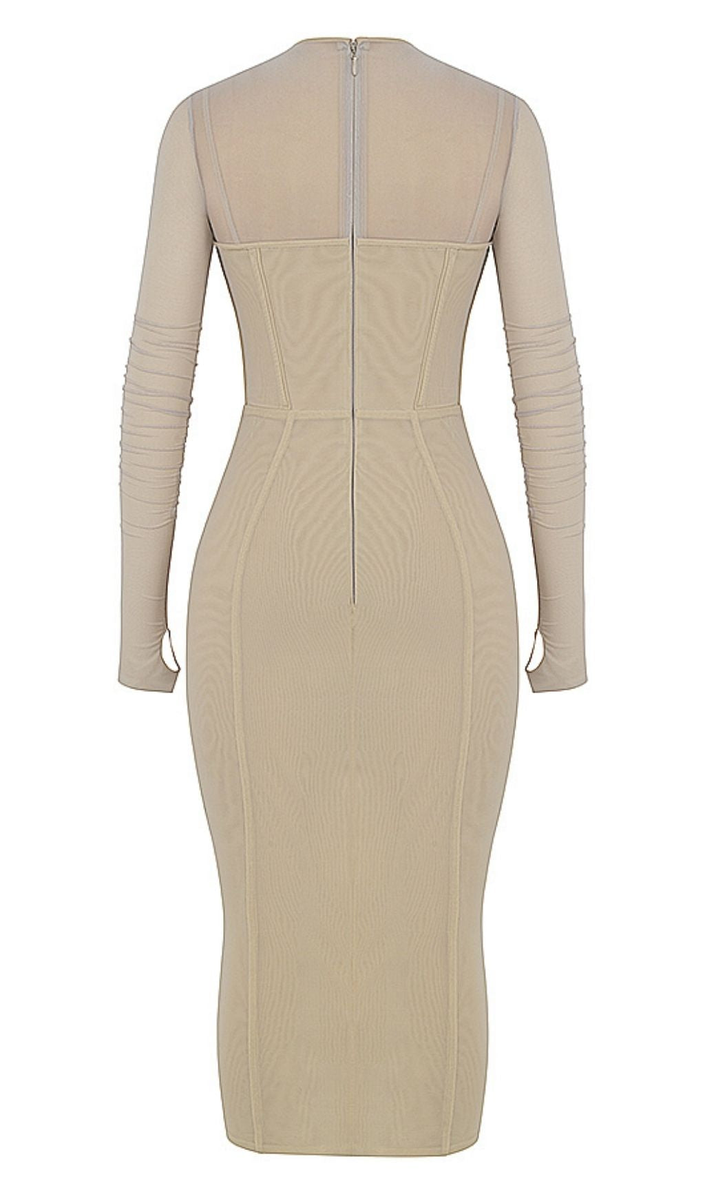 LONG SLEEVE MIDI DRESS IN BLACK Dresses styleofcb