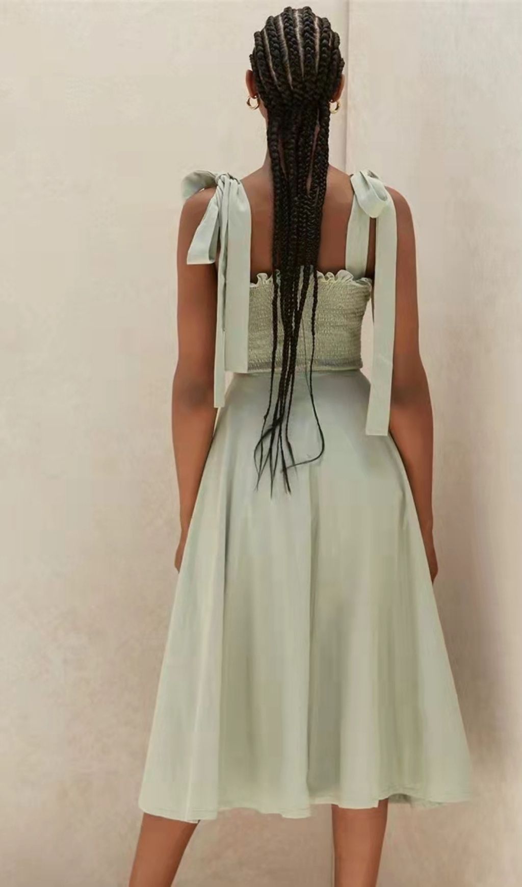 SLIT MIDI DRESS IN GREEN Dresses styleofcb