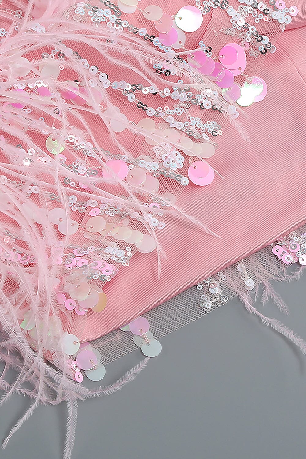 STRAPLESS SEQUINS SHINY GLITTER DRESS IN PINK Sequins Dress styleofcb