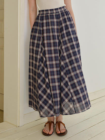 Abigail Plaid Cotton Skirt