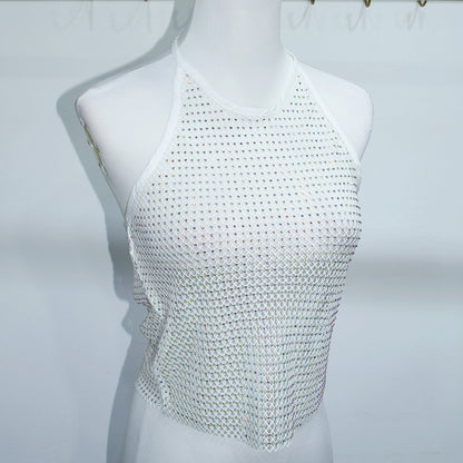 BLING CRYSTAL HALTER TOP