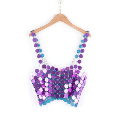 BLING STRAPPY CROP TOP