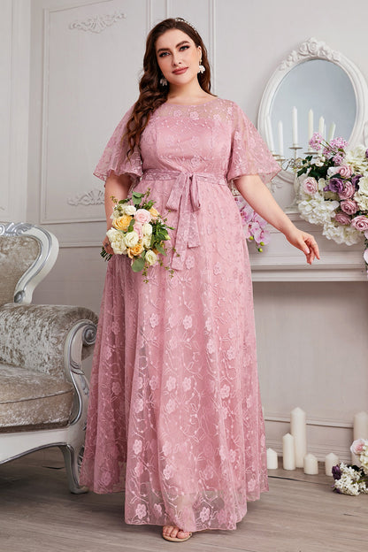 Rosalyn Lace-Up Maxi Dress