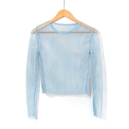 BLING CRYSTAL LONG SLEEVES TOP