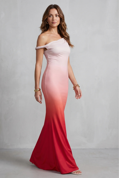 Liravelle – Off-shoulder floral allure – Maxi dress