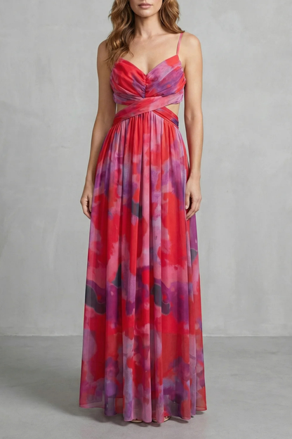Aurellia – Watercolour romance – Sleeveless maxi dress