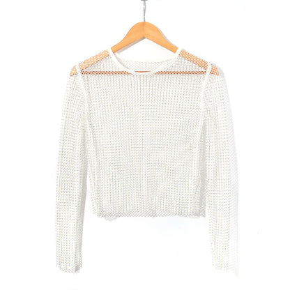 BLING CRYSTAL LONG SLEEVES TOP