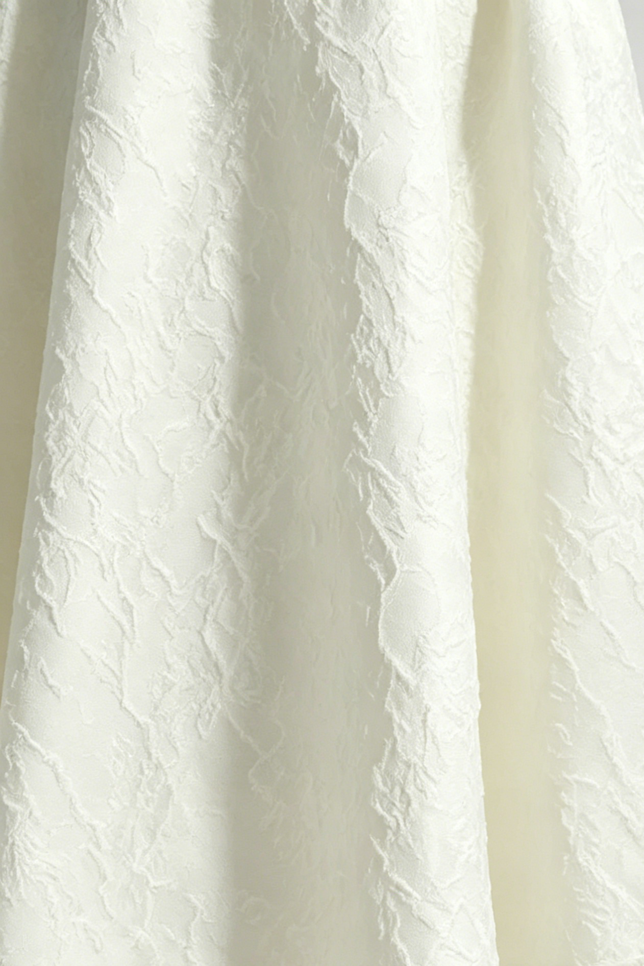 Lace Flower Embroidery Saoirse Midi Dress - Ivory