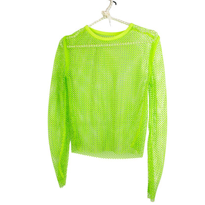 BLING CRYSTAL LONG SLEEVES TOP