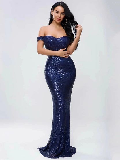 Off Shoulder Evening Dress