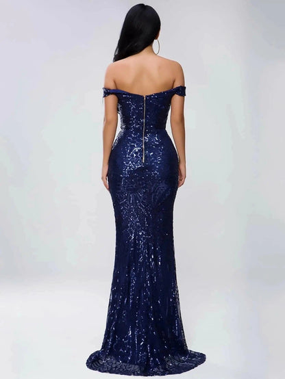 Off Shoulder Evening Dress