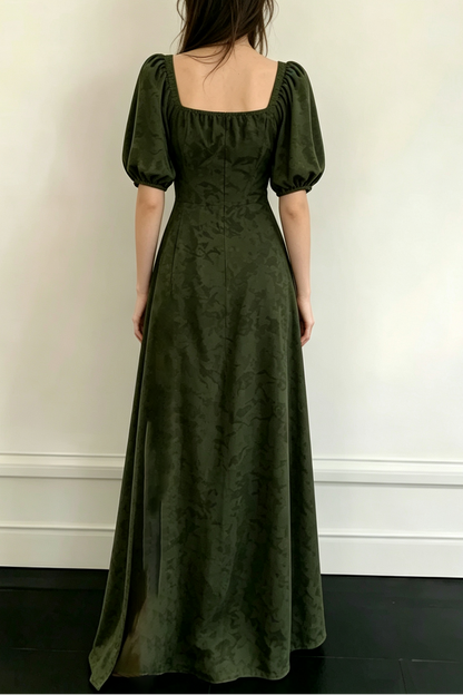 Breathable Two-Way Wear Eco Recycled Cotton Dress - Olive Green