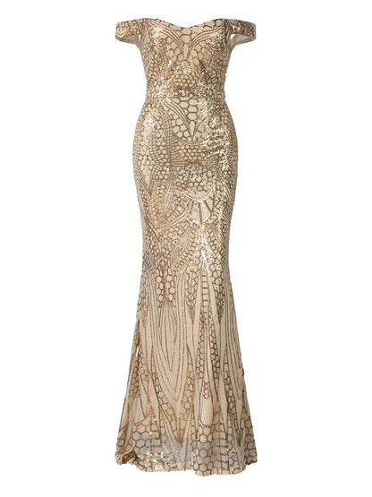 Off Shoulder Evening Dress