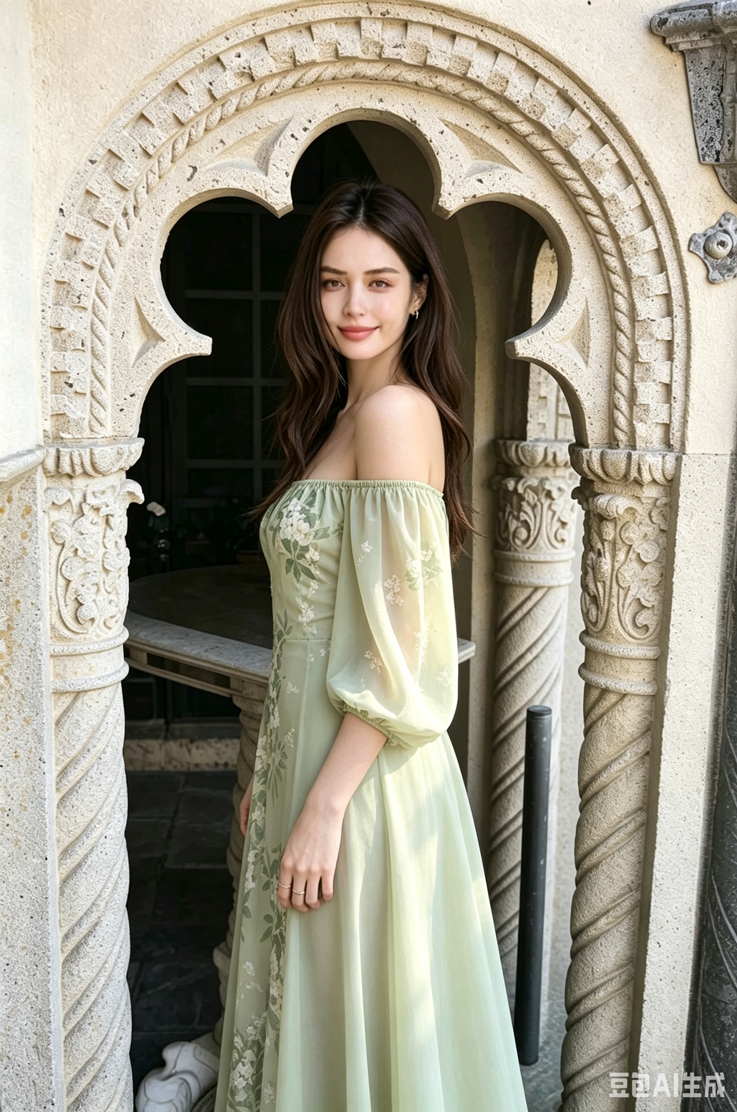 Breathable Two-Way Wear Eco Recycled Cotton Dress - Light Green