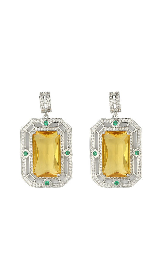 ZIRCON GEOMETRIC EARRINGS