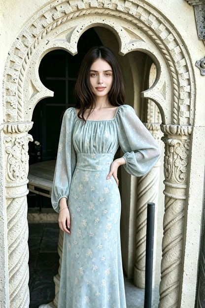Improved Imperial Eco Recycled Cotton Dress - Blue