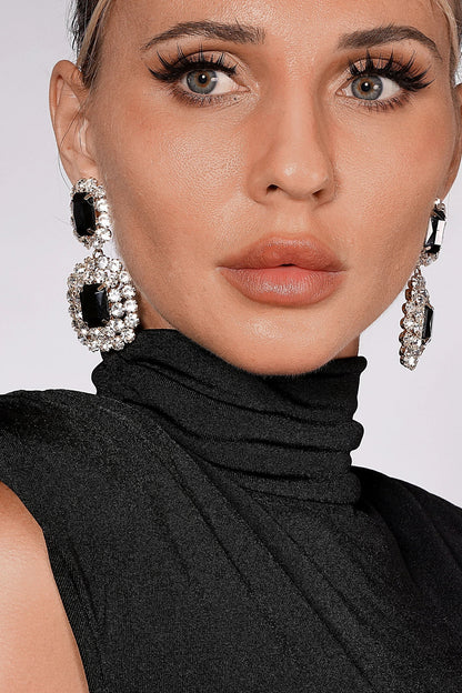 Fabiana Rectangular Gemstone Earrings