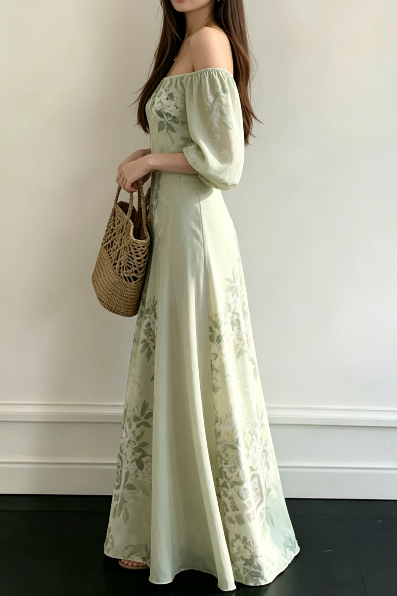 Breathable Two-Way Wear Eco Recycled Cotton Dress - Light Green