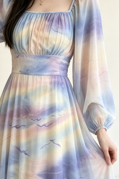 Breathable Two-Way Wear Eco Recycled Cotton Dress - gradient