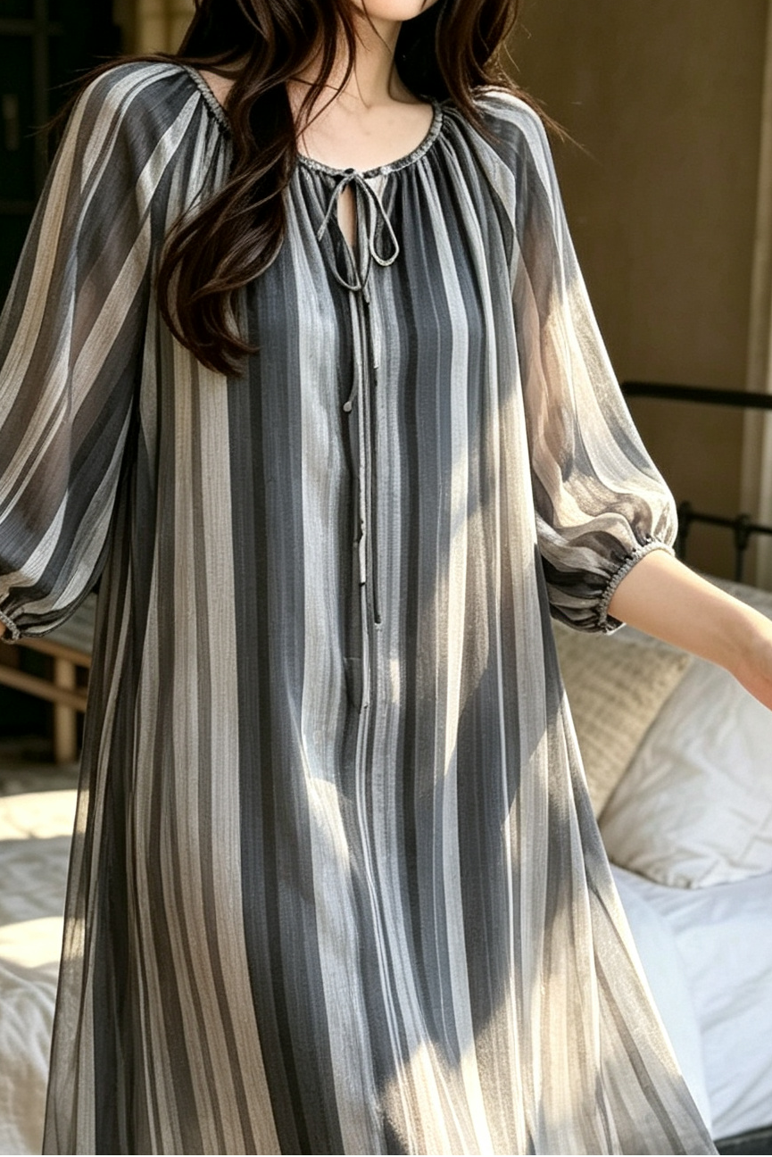 Breathable Relaxed-fit Eco Recycled Cotton Dress (3+1 Promotion)