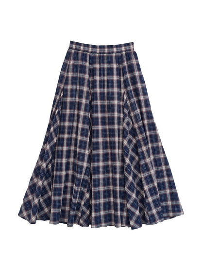Abigail Plaid Cotton Skirt