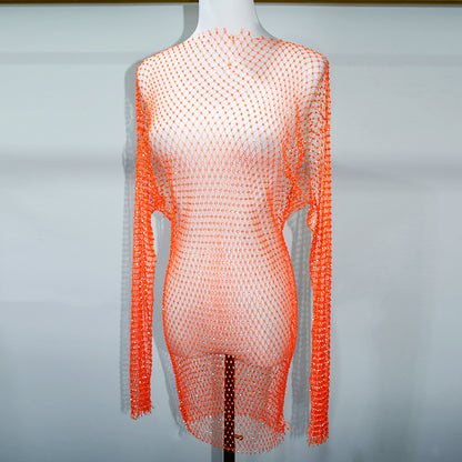 BLING LONG SLEEVES MINI DRESS