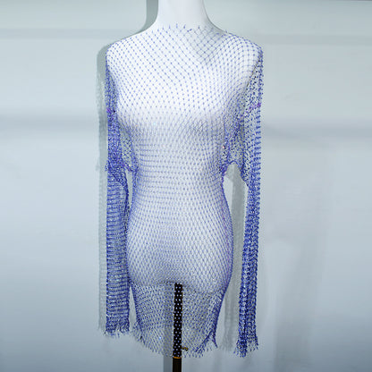 BLING LONG SLEEVES MINI DRESS