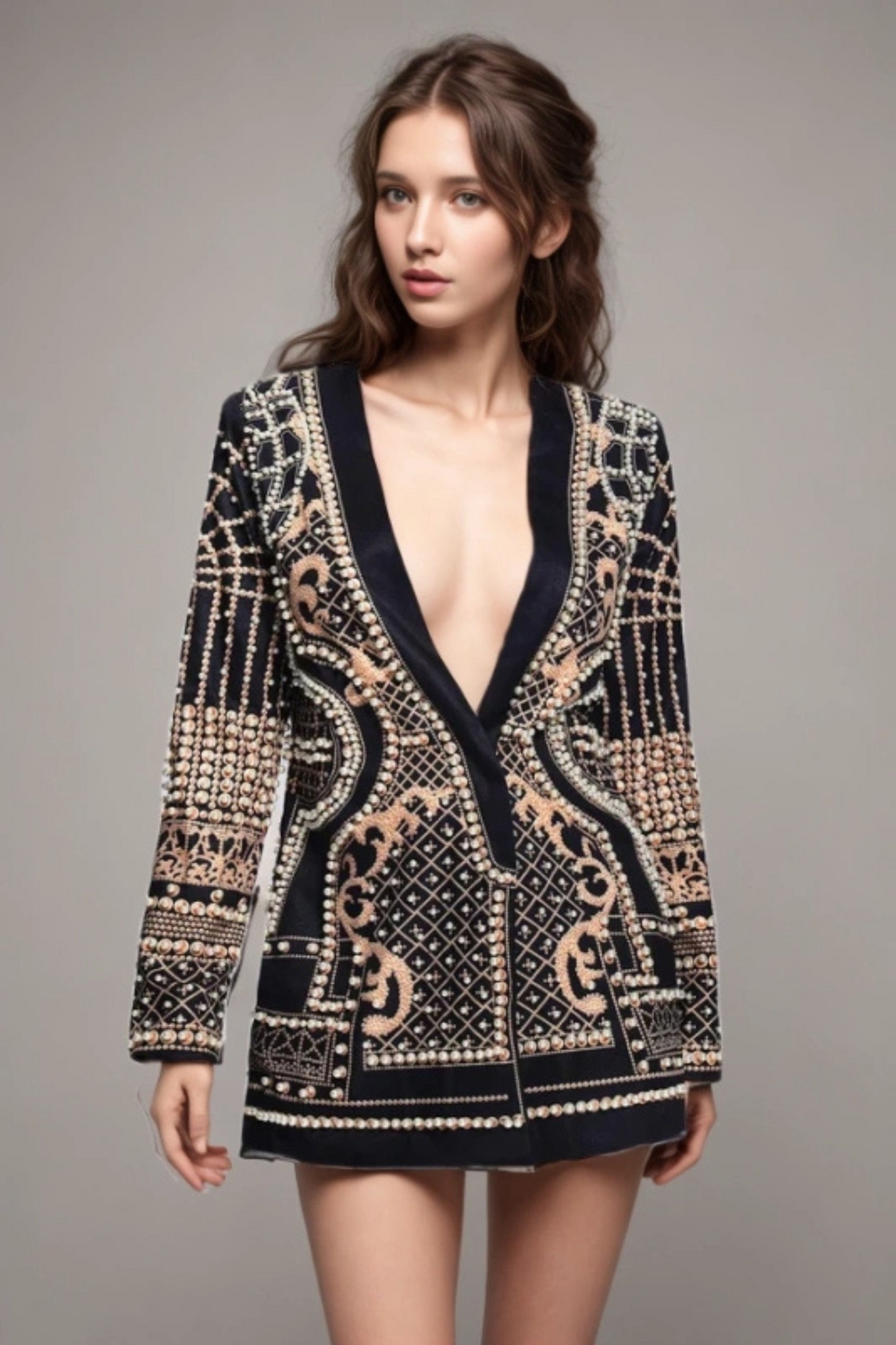 Bonnie Pearl Blazer mini Dress