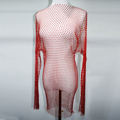 BLING LONG SLEEVES MINI DRESS