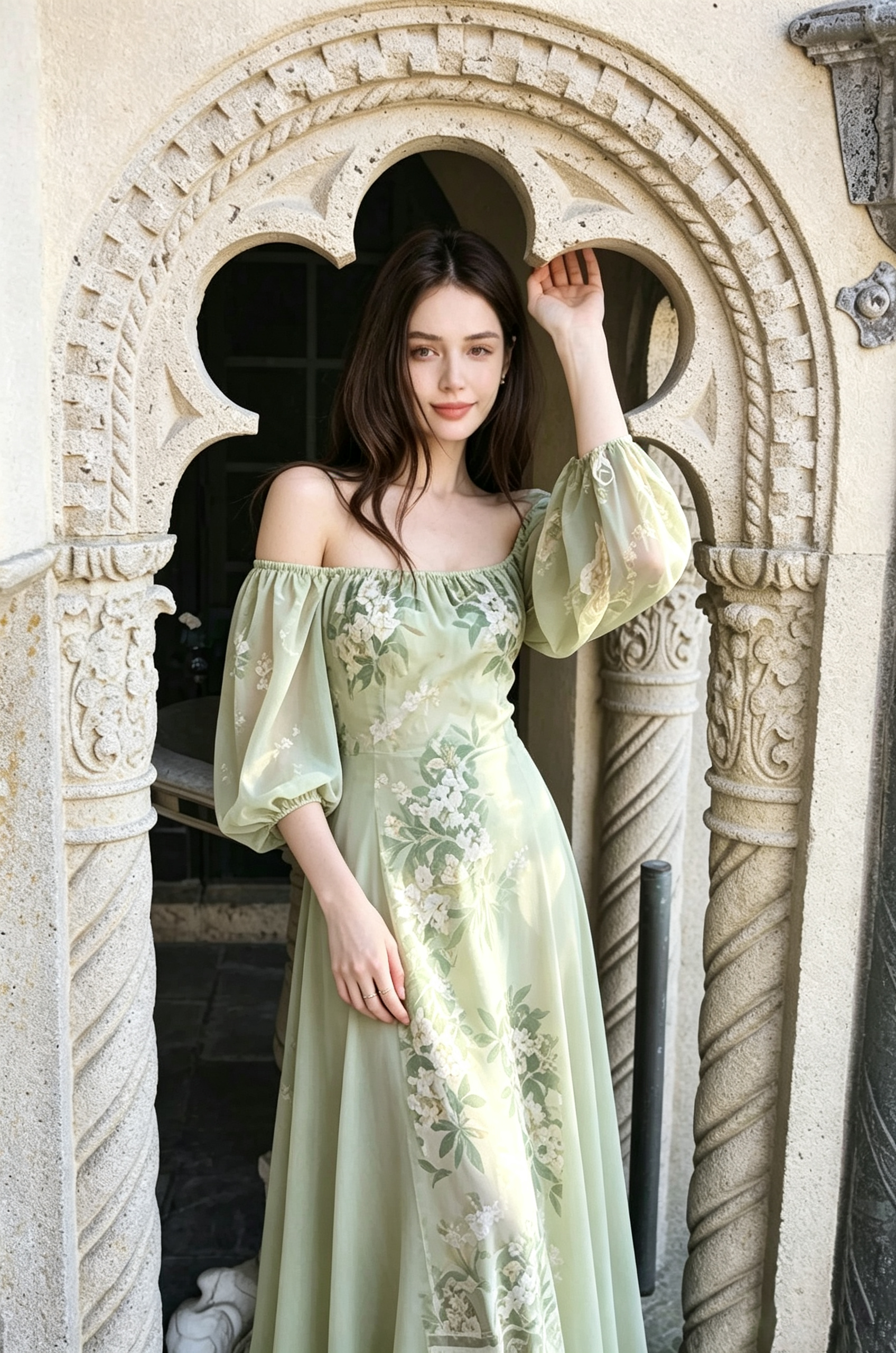 Breathable Two-Way Wear Eco Recycled Cotton Dress - Light Green