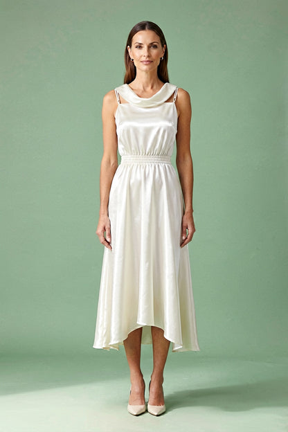 Mediterranean Holiday breathable viscose crepe or linen blend Two-Piece Set for day-to-evening warm sand breathable viscose crepe or linen blend Two-Piece Set - product view 1