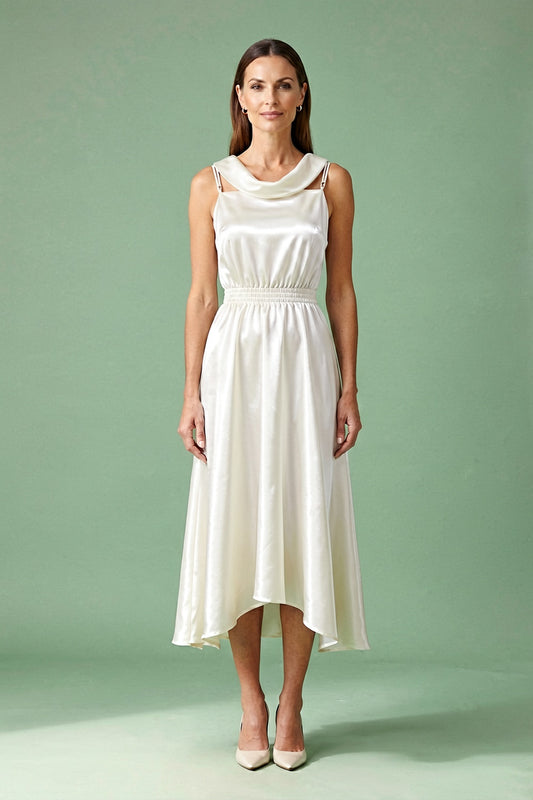 Mediterranean Holiday breathable viscose crepe or linen blend Two-Piece Set for day-to-evening warm sand breathable viscose crepe or linen blend Two-Piece Set - product view 1