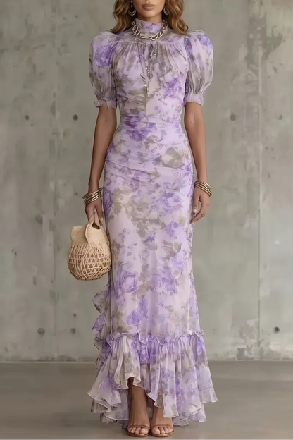Roselique – Romantic floral silhouette – Maxi dress