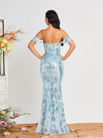 Sequin Mermaid Evening Dress