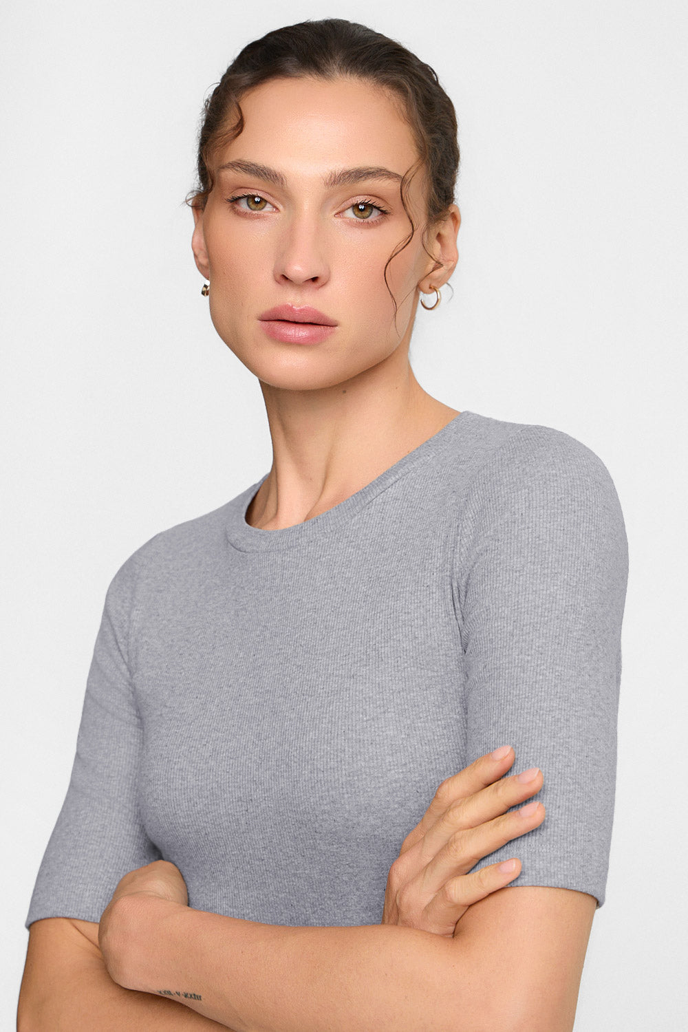 Miss Lovable Melange Grey T-shirt