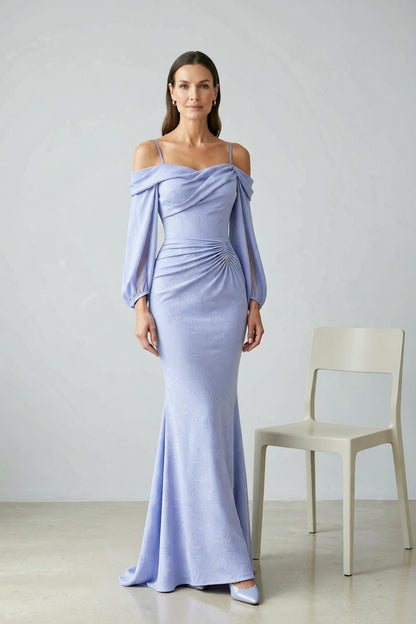 French Riviera matte crepe Midi Dress for urban workday sea-glass green matte crepe, compact viscose or washed satin with low shine Midi Dress - product view 5