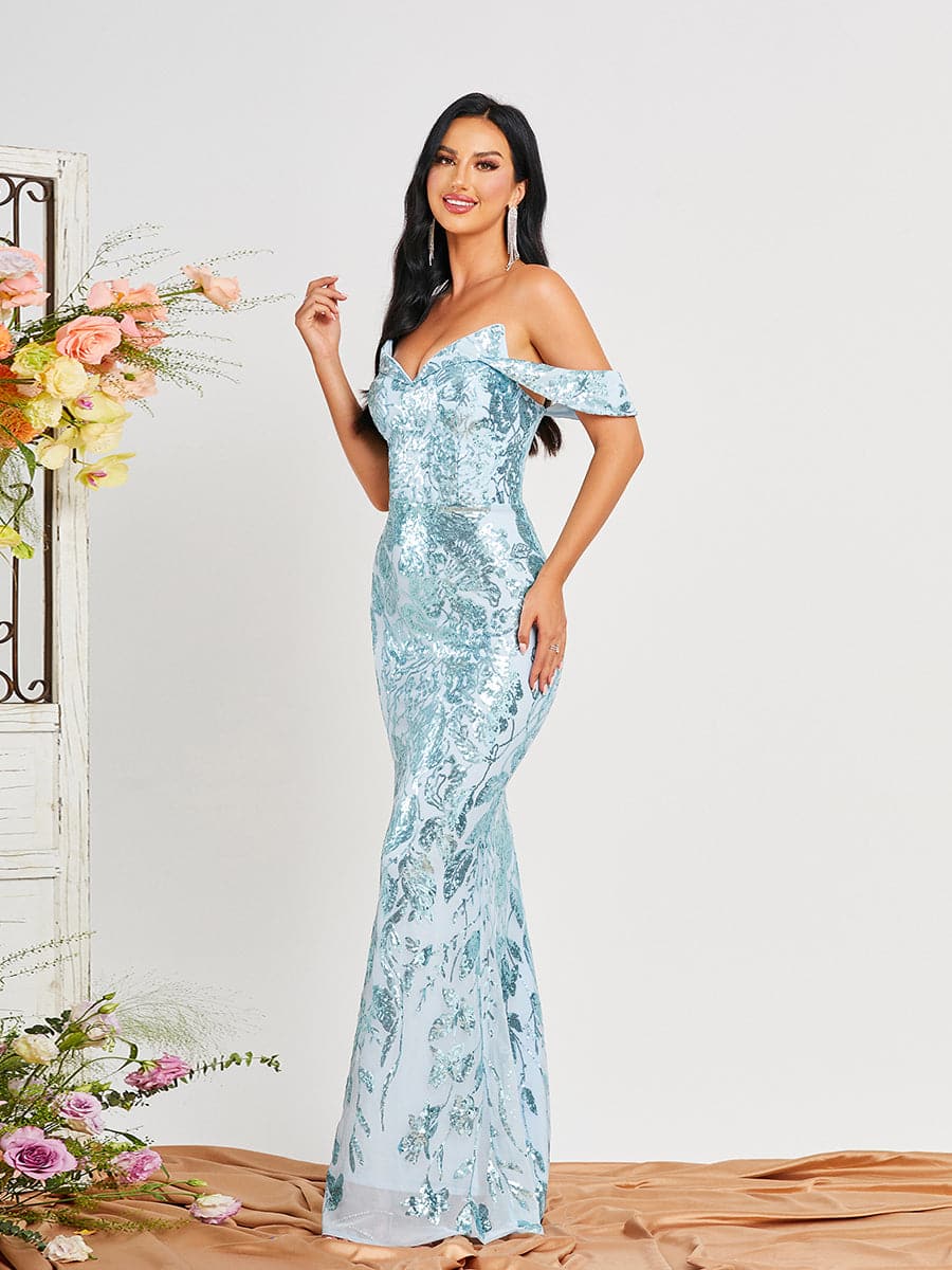 Sequin Mermaid Evening Dress