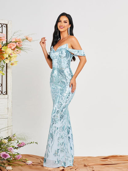 Sequin Mermaid Evening Dress