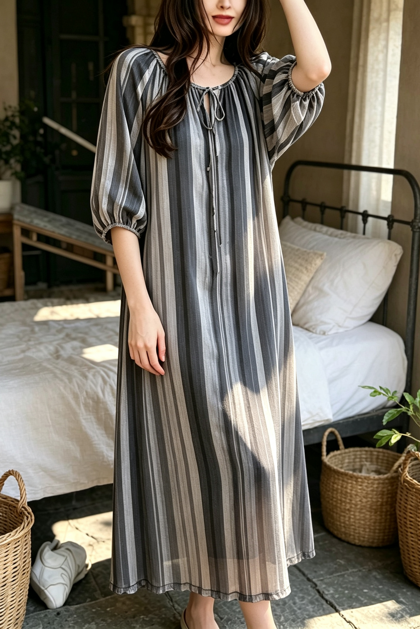 Breathable Relaxed-fit Eco Recycled Cotton Dress (3+1 Promotion)