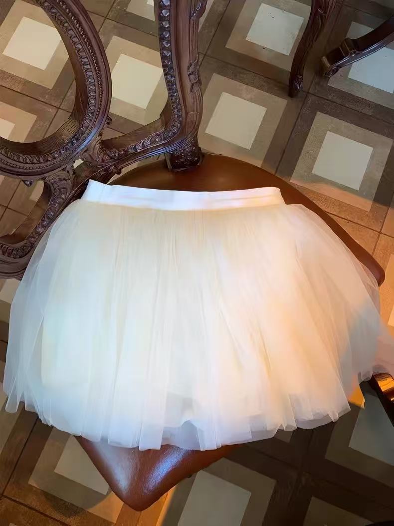 White Wide Strap Floral Lace Corset Top & Voluminous Tulle Mini Skirt Set