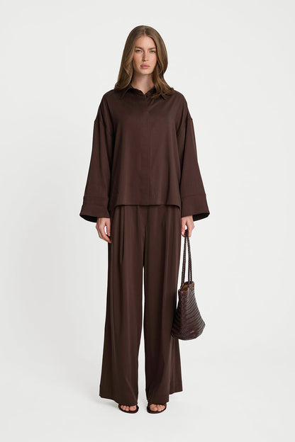 Miss Suri Chocolate Trousers