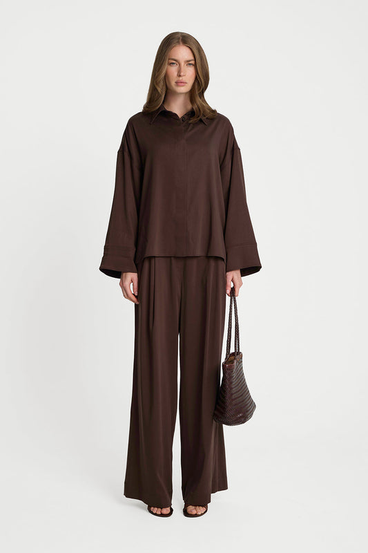 Miss Suri Chocolate Trousers